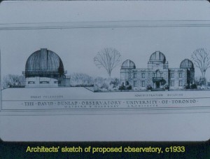 Architectural drawing of DDO c1933