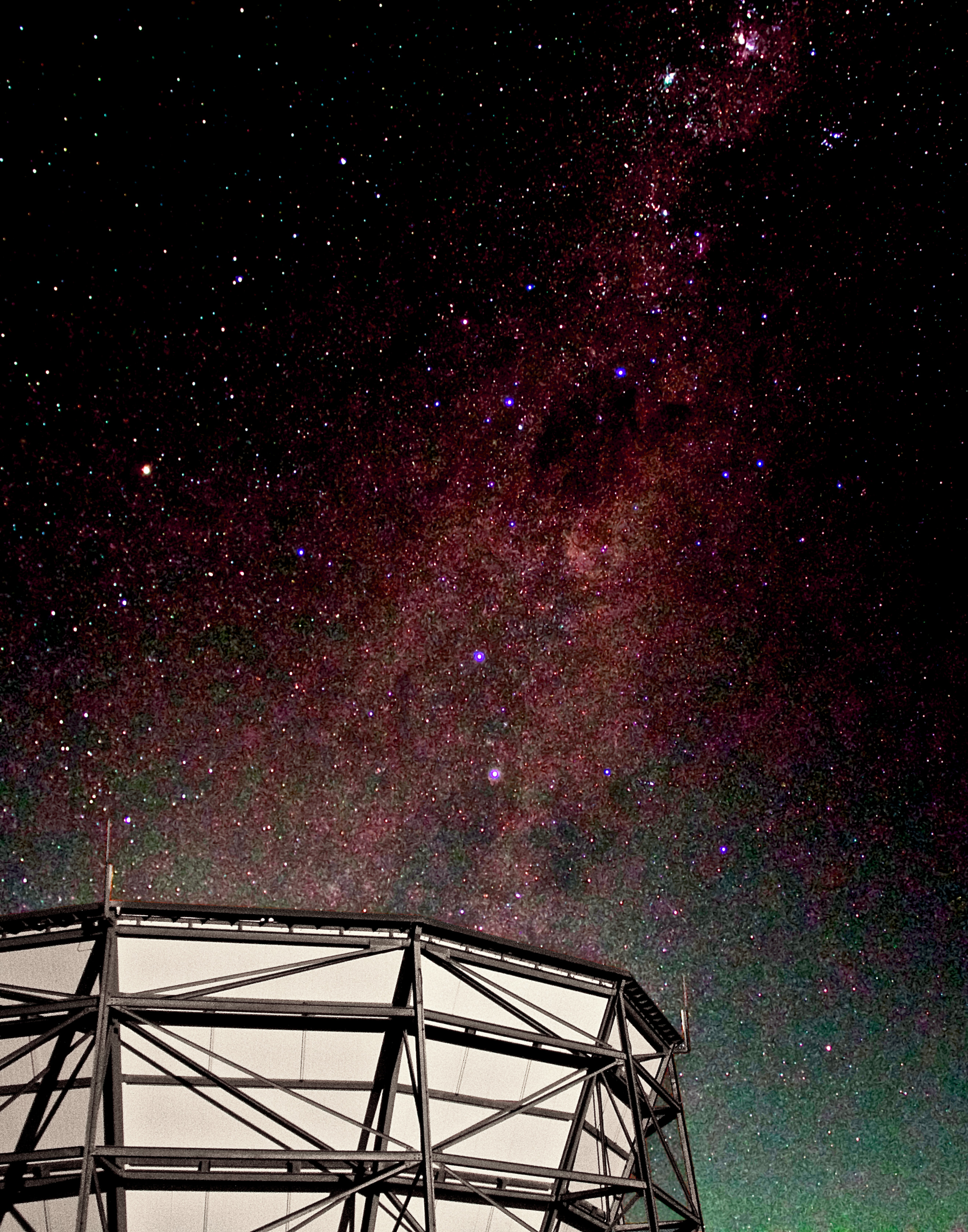 The Atacama Cosmology Telescope at night.